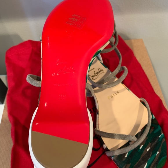 Christian Louboutin Antigua Bay Flat Multicolor - Picture 4 of 6